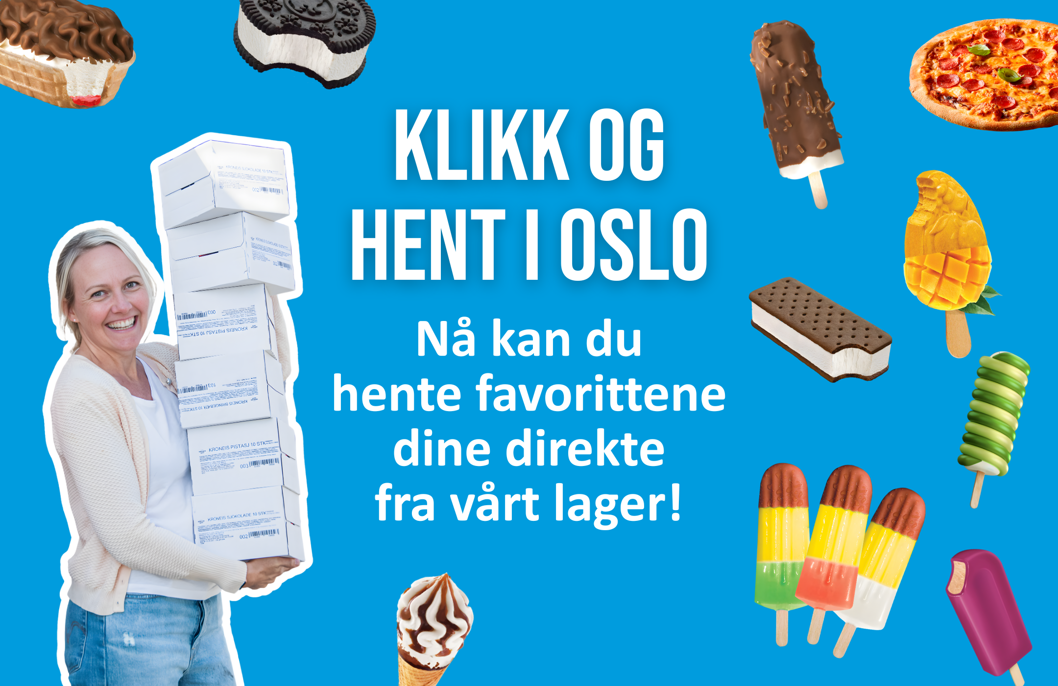 Klikk og Hent Oslo iskremprodukter